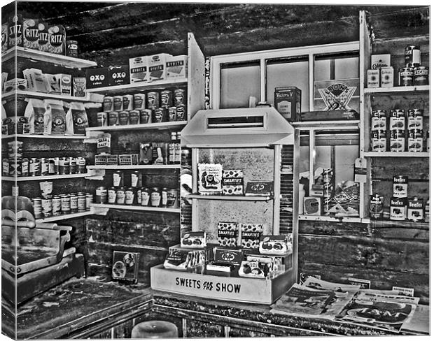 Old Corner Store. Canvas Print by paulette hurley