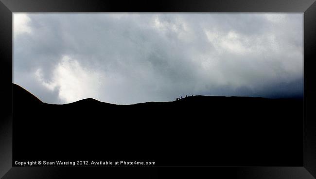 On the edge Framed Print by Sean Wareing