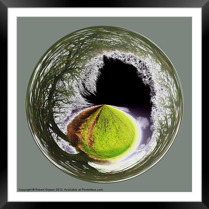 Spherical Winter to Infinity Framed Mounted Print by Robert Gipson