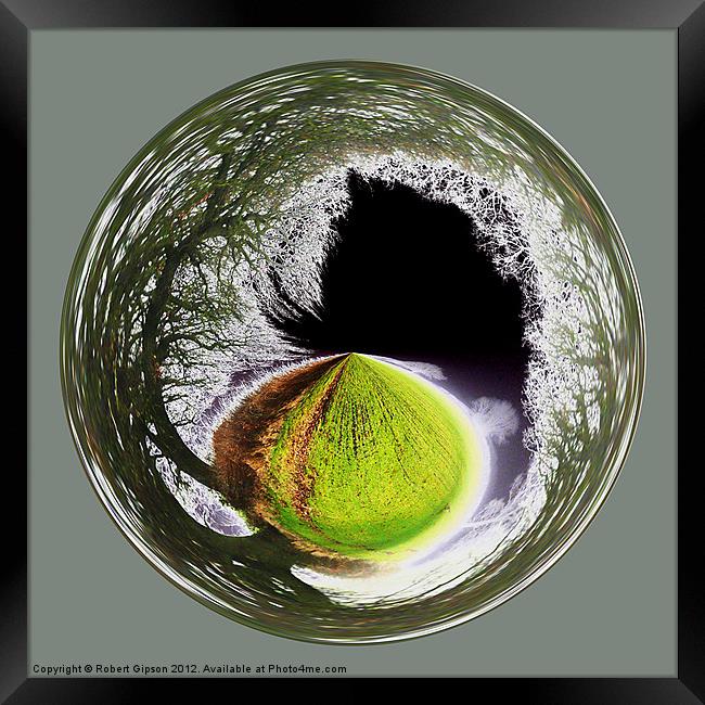 Spherical Winter to Infinity Framed Print by Robert Gipson