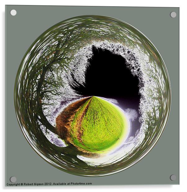 Spherical Winter to Infinity Acrylic by Robert Gipson