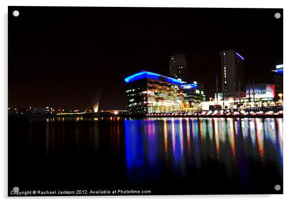 Salford Quays Acrylic by Rachael Hood