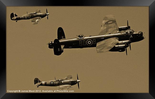 BBMF over RAF Kenley Framed Print by James Ward