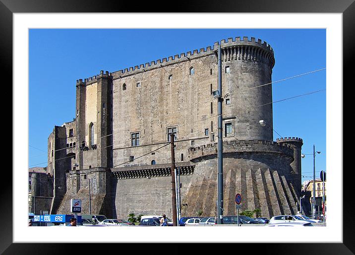Castel Nuovo Framed Mounted Print by Tom Gomez