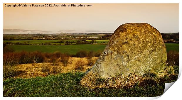 Rock At Five Stones Print by Valerie Paterson
