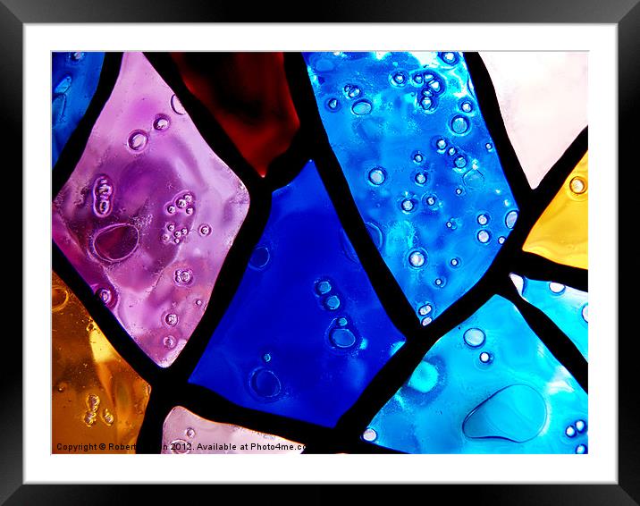 Bubbles in colour Framed Mounted Print by Robert Gipson