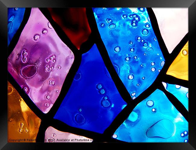 Bubbles in colour Framed Print by Robert Gipson