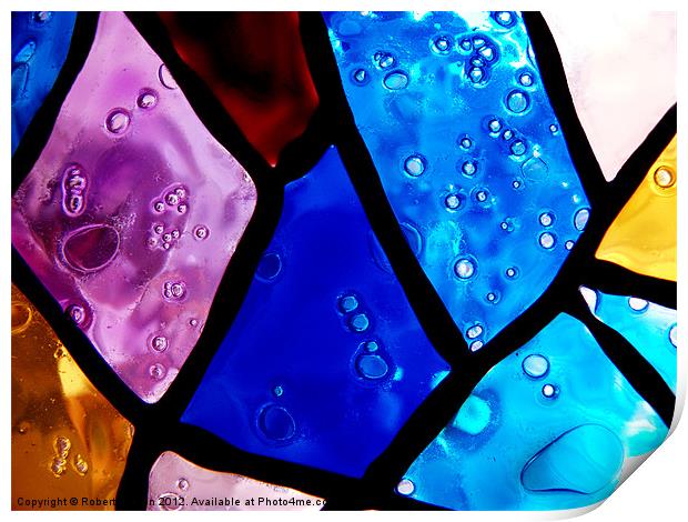 Bubbles in colour Print by Robert Gipson