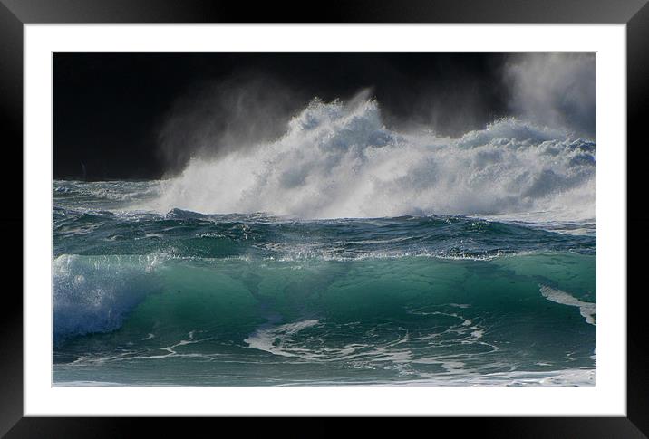 Swell Framed Mounted Print by barbara walsh