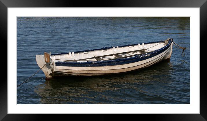 Boat at Brancaster North Norfolk Framed Mounted Print by Kathy Simms