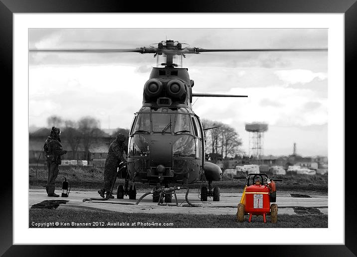 Puma refuelling Framed Mounted Print by Oxon Images