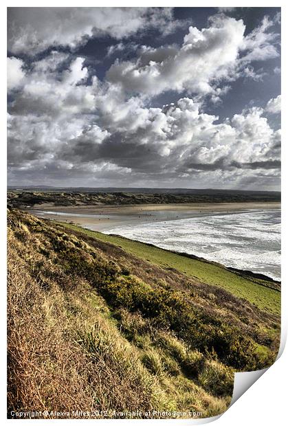 Saunton View Print by Alexia Miles