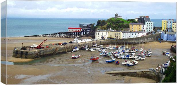 Tenby harbour Canvas Print by Geoff Phillips