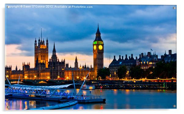 Westminster, Houses of Parliament Acrylic by Dawn O'Connor