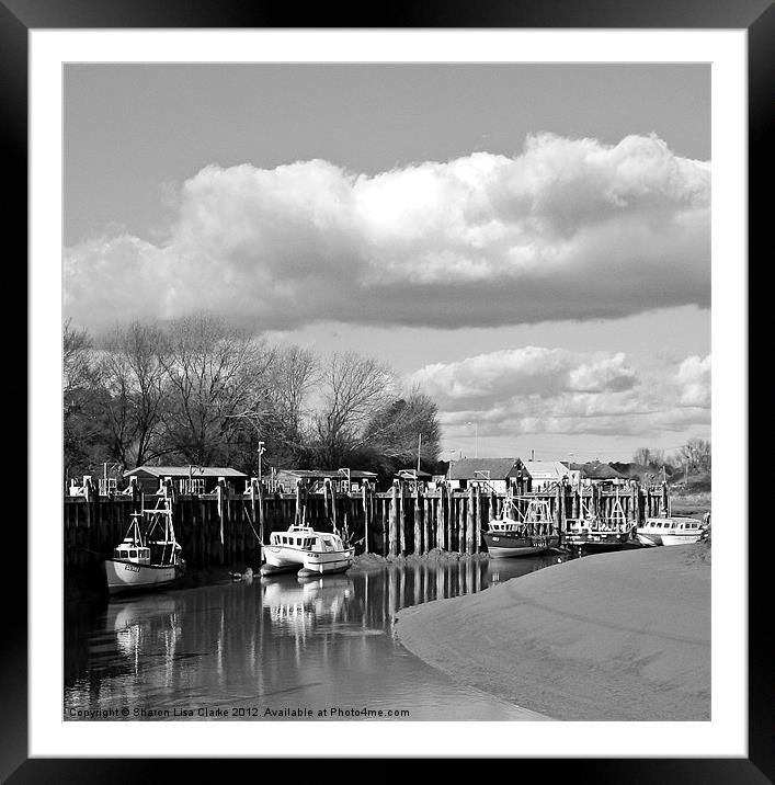 Rye Port Framed Mounted Print by Sharon Lisa Clarke