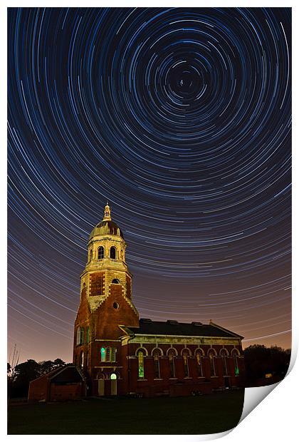 Netley Chapel Startrails Print by Sharpimage NET