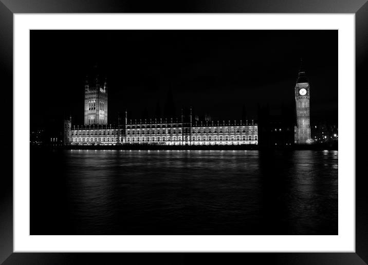 Houses Of Parliament Framed Mounted Print by David Pyatt