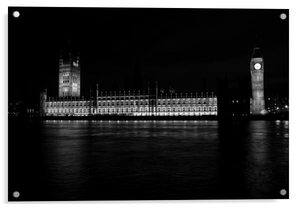 Houses Of Parliament Acrylic by David Pyatt