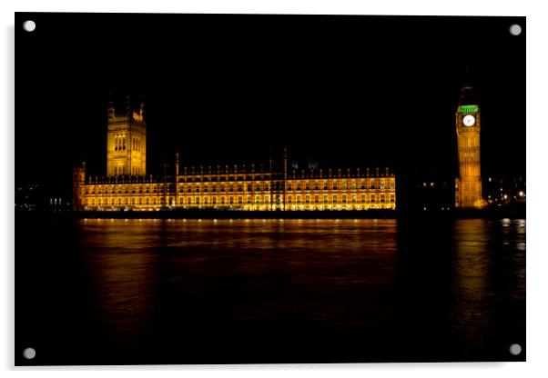 Houses Of Parliament Acrylic by David Pyatt