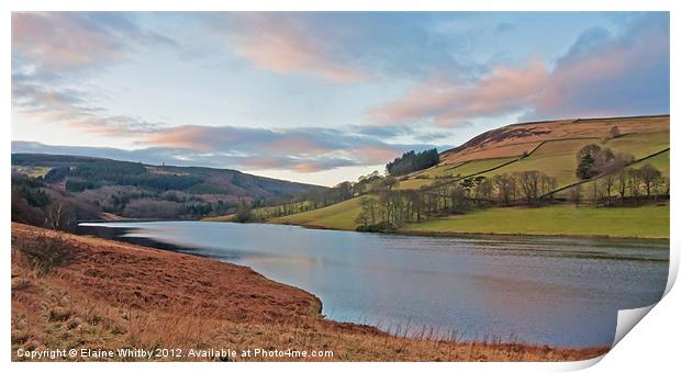 Derwent Waters Print by Elaine Whitby