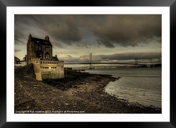 The Forth Road Bridge Framed Mounted Print by Rob Hawkins