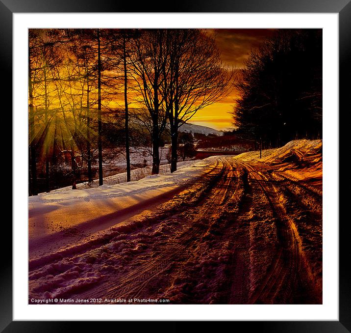 Tracks up the Valley Framed Mounted Print by K7 Photography