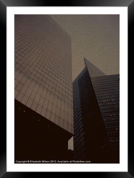 New York Skyscrapers #1 Framed Mounted Print by Elizabeth Wilson-Stephen