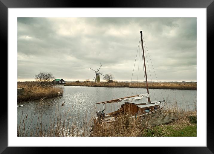 St. Benets Mill, Thurne Framed Mounted Print by Stephen Mole