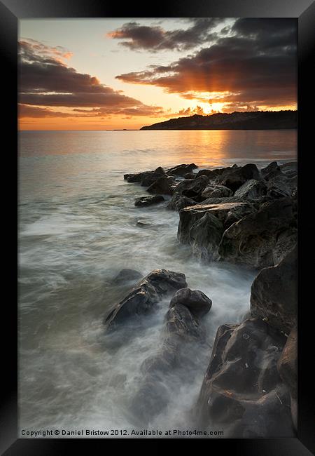 Charmouth sunset II Framed Print by Daniel Bristow