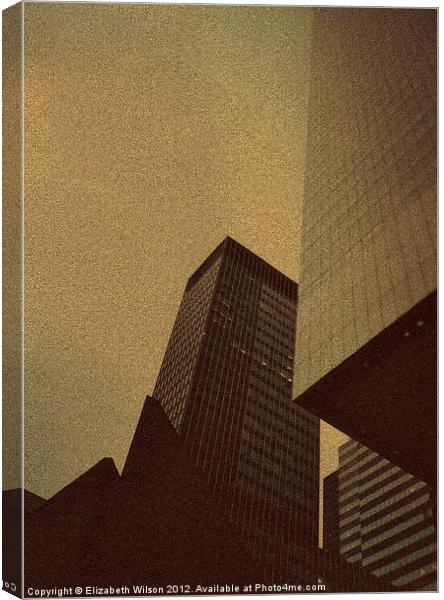 New York Skyscrapers #2 Canvas Print by Elizabeth Wilson-Stephen
