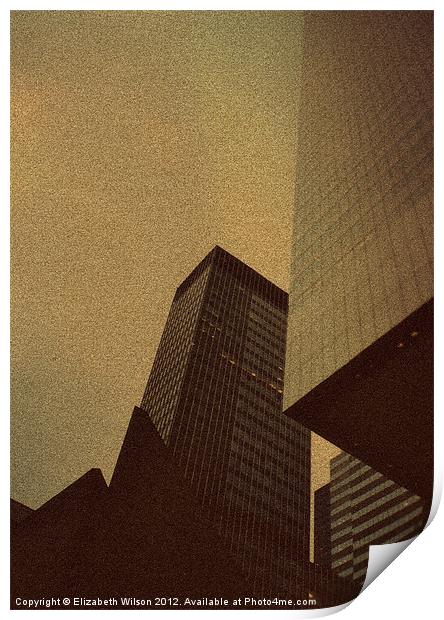 New York Skyscrapers #2 Print by Elizabeth Wilson-Stephen