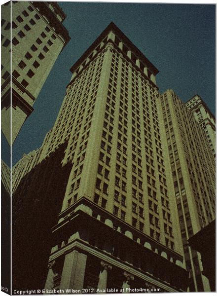 New York Skyscrapers #4 Canvas Print by Elizabeth Wilson-Stephen