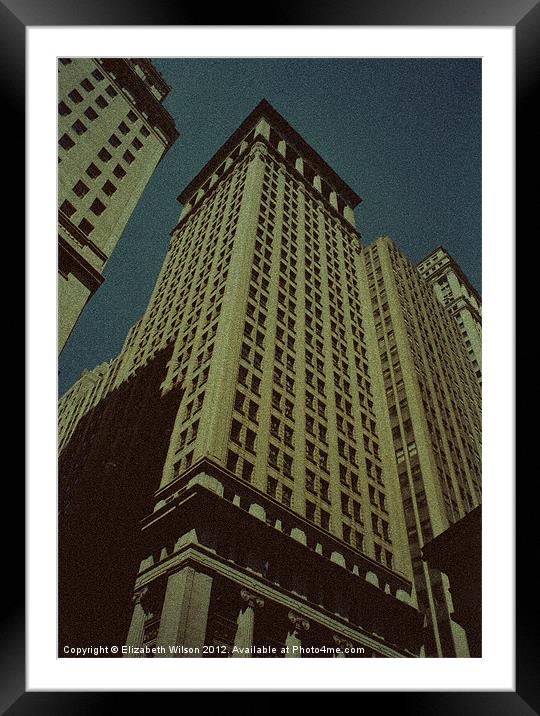 New York Skyscrapers #4 Framed Mounted Print by Elizabeth Wilson-Stephen
