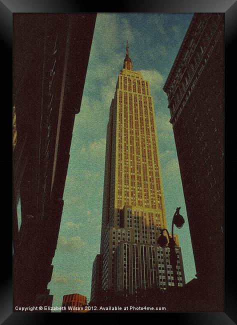 Empire State Building Framed Print by Elizabeth Wilson-Stephen
