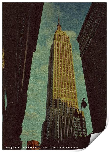 Empire State Building Print by Elizabeth Wilson-Stephen