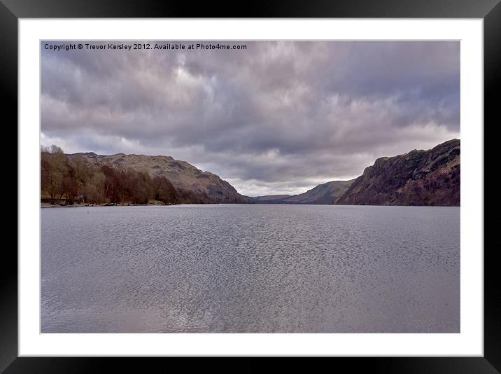 Ullswater - Lake District Framed Mounted Print by Trevor Kersley RIP