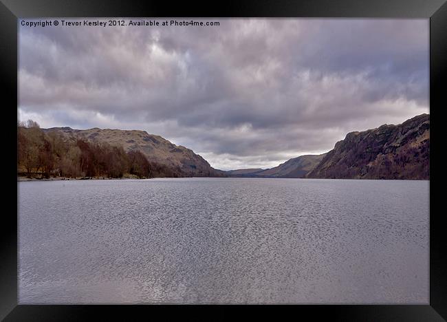 Ullswater - Lake District Framed Print by Trevor Kersley RIP