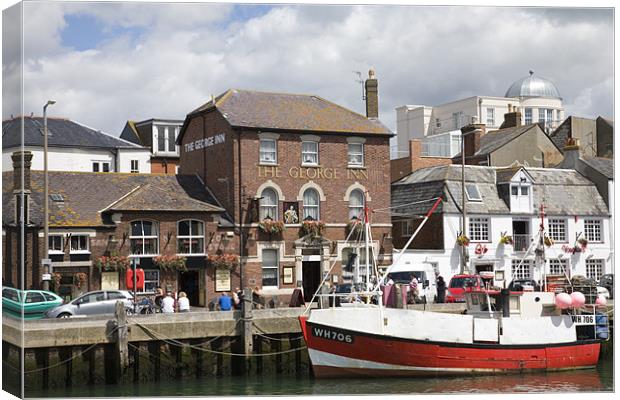 Weymouth harbour Canvas Print by Ian Middleton