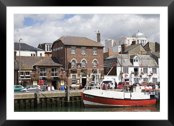 Weymouth harbour Framed Mounted Print by Ian Middleton
