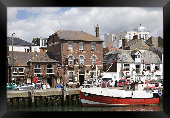 Weymouth harbour Framed Print by Ian Middleton