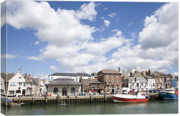 Weymouth harbour Canvas Print by Ian Middleton