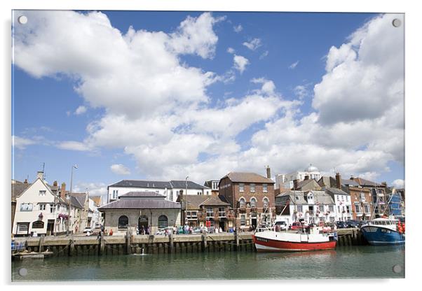 Weymouth harbour Acrylic by Ian Middleton