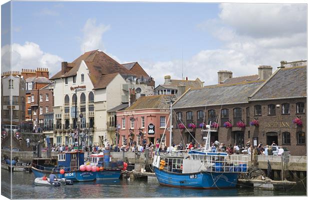 Weymouth harbour Canvas Print by Ian Middleton