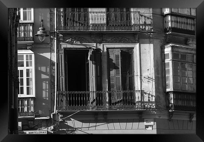 Old derelict house in Malaga Framed Print by Jose Manuel Espigares Garc