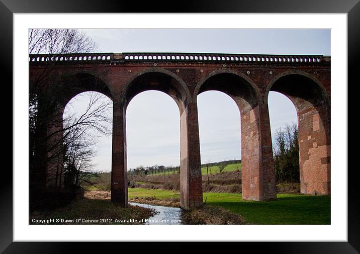 Railway Bridge, Eynsford, kent, Framed Mounted Print by Dawn O'Connor