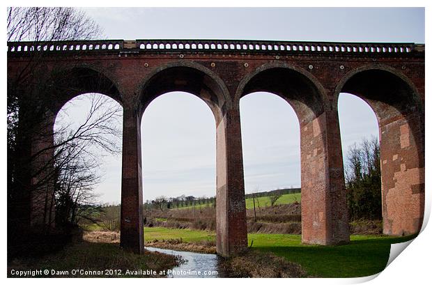 Railway Bridge, Eynsford, kent, Print by Dawn O'Connor