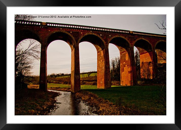 Railway Bridge, Eynsford, kent, Framed Mounted Print by Dawn O'Connor