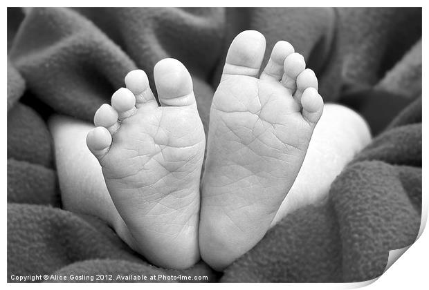 Baby Feet Print by Alice Gosling