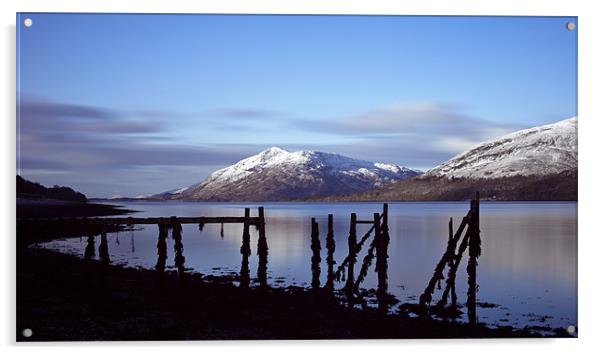 Fort William Jetty Acrylic by Nick English