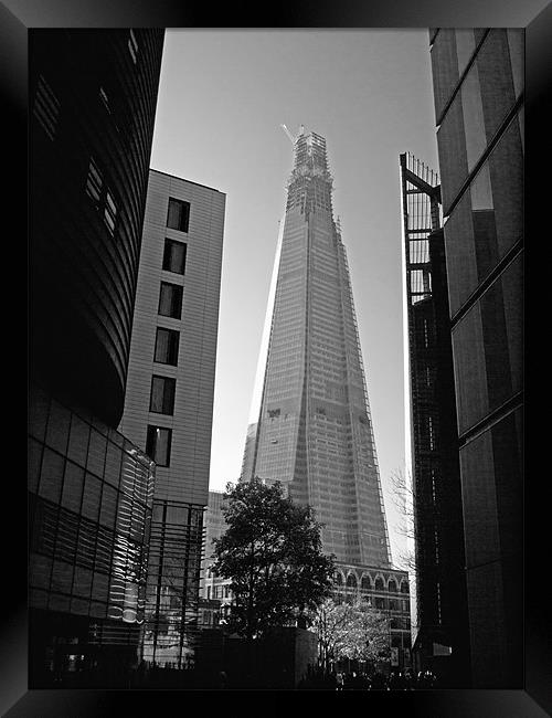 London Shard Of Glass Framed Print by Clive Eariss